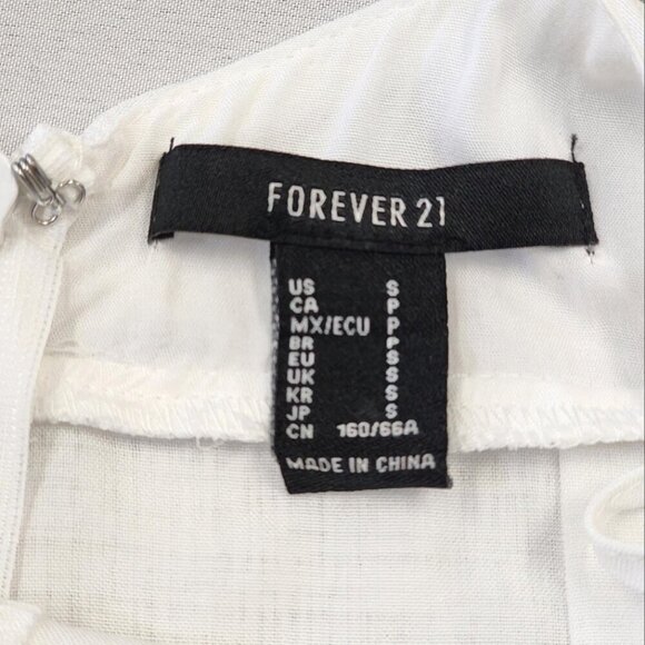Forever 21 Women's Crisp White Straps High-Low Romper, sz SM - Picture 3 of 8